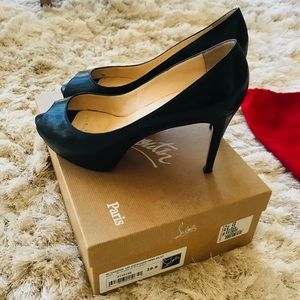 Louboutin Peep Toe Altadama Platform Heel